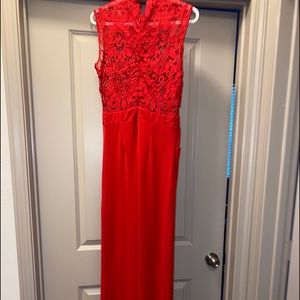 Beaded lace jumpsuit